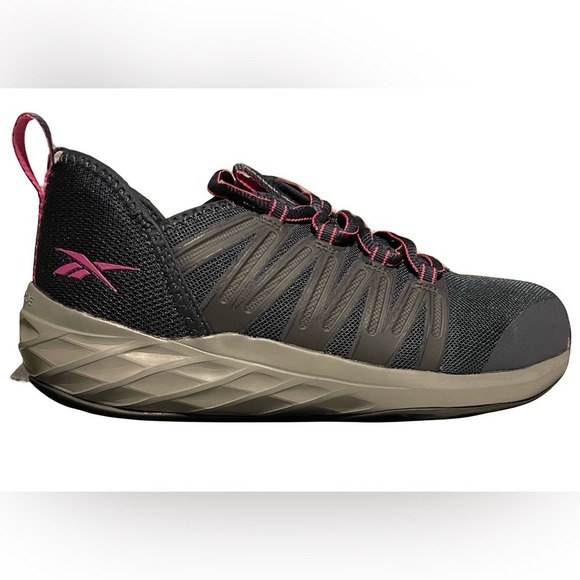 Reebok Astroride RB308 Steel Toe Shoes Sneaker 7W Women Navy Purple - Picture 9 of 15